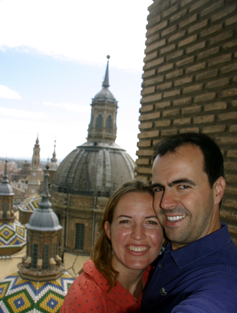 Us up on the Pilar tower, 10-10-09
